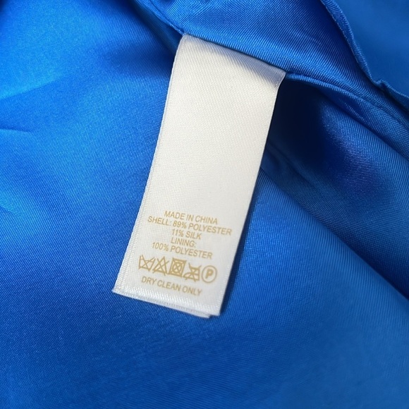 Kate Spade Fancy Meeting You Blue Silk Dress sz.2 - Picture 12 of 14